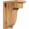 Ekena Millwork Del Monte Rough Sawn Corbel w/Backplate, Western Red Cedar, 6"W x 10"D x 14"H COR06X10X14DEL01RWR - alternate 1